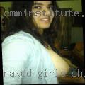 Naked girls shoving things